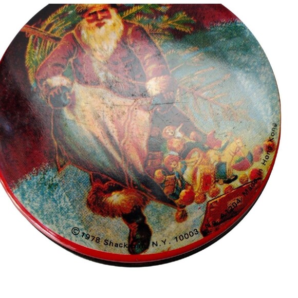 VTG 78' Christmas Mini Puzzles With Tin Santa Lot Of 3 Hong Kong Shackman 3" SEE - Picture 9 of 13